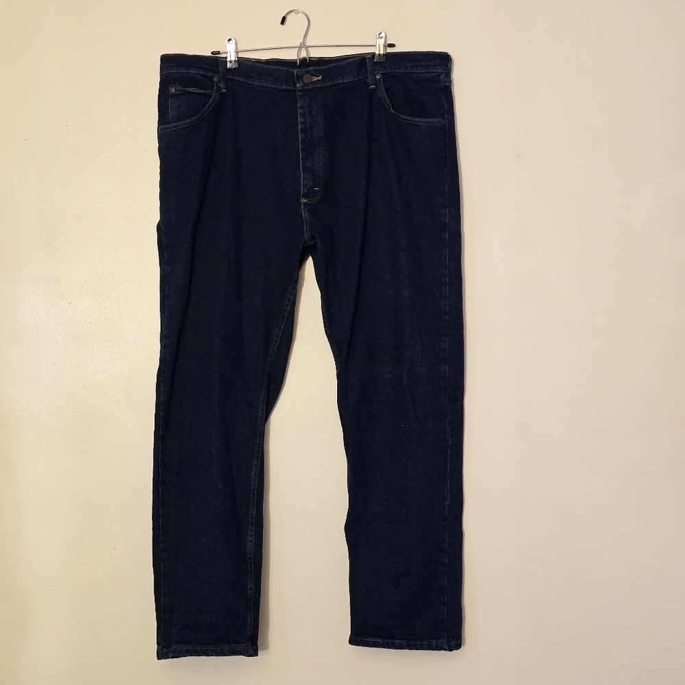 Wrangler Men's 42x30 Premium Quality Dark Blue Jeans